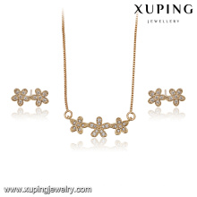63719 Xuping fashion beautiful star shape gold plated jewelry sets, delicate elegant pendant